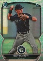 2023 Bowman Draft #BDC42 Colt Emerson Chrome-Lunar Glow Baseball Card