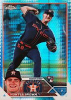 2023 Topps Chrome #197 Hunter Brown Prism Refractor Baseball Card