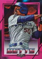 2020 Topps Fire #56 Mookie Betts Magenta Baseball Card