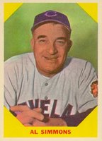 1960 Fleer Baseball Greats #32 Al Simmons Baseball Card