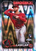 2024 Topps Chrome #229 Jordan Lawlar Raywave Baseball Card