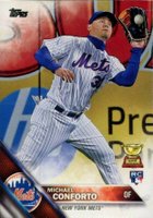 2016 Topps #232 Michael Conforto Catching Baseball Card