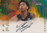 2016 Panini Court Kings Fresh Paint #BRI Brandon Ingram Autograph Basketball Card
