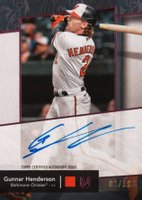 2024 Topps Museum Collection Archival Autographs #AAGH Gunnar Henderson Pink Sapphire Baseball Card