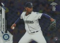 2020 Ben Baller Chrome #136 Justin Dunn Baseball Card