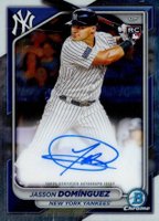 2024 Bowman Chrome Chrome Rookie Autographs #CRAJD Jasson Dominguez Baseball Card
