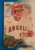 2022 Topps Allen & Ginter Chrome #58 Shohei Ohtani Blue Refractor Baseball Card