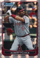 2012 Bowman Chrome #107 Albert Pujols Xfractor Baseball Card