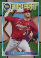 2022 Topps Finest Flashbacks #5 Jack Flaherty Rose Gold Refractor Baseball Card