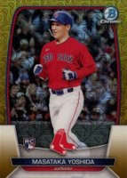 2023 Bowman Mega Box Chrome #58 Masataka Yoshida Gold Baseball Card