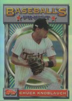 1993 Finest #76 Chuck Knoblauch Refractor Baseball Card