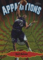 1998 Topps Chrome Apparitions #A4 Karl Malone Basketball Card