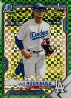 2021 Bowman Chrome X Prospects #BCP196 Luis Rodriguez Baseball Card