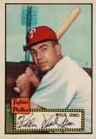 1952 Topps #47 Willie Jones Red Back Baseball Card