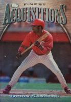 1997 Finest #299 Deion Sanders Refractor Baseball Card