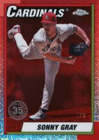 2025 Topps Silver Pack 1990 Chrome Promo #73 Sonny Gray Red Baseball Card