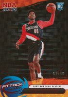 2023 Panini NBA Hoops Attack the Rack #4 Scoot Henderson Hyper Red Basketball Card