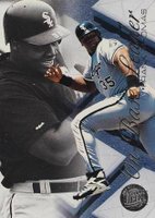 1996 Ultra on-Base Leader #9 Frank Thomas Gold Medallion Baseball Card