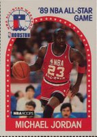 1989 Hoops All-Star Panels #21 Michael Jordan Perforated Basketball Card