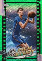 2023 Topps Chrome Film Study #FS17 Chet Holmgren Green Topps Refractor Basketball Card