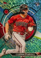 2023 Topps Finest #24 Corbin Carroll Aqua Shimmer Baseball Card