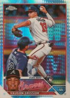 2023 Topps Chrome #48 Vaughn Grissom Prism Refractor Baseball Card