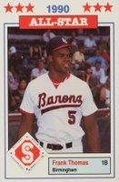 1990 Donn Jennings Southern League All-Stars #11 Frank Thomas Baseball Card