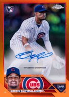2023 Topps Chrome Update Autograph #ACCMO Christopher Morel Orange Baseball Card
