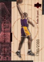 1998 Upper Deck Hardcourt Jordan Holding Court #J13 Kobe Bryant/Michael Jordan Red Basketball Card