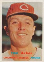 1957 Topps #219 Tom Acker Baseball Card