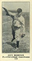 1916 Sporting News #128 Guy Morton Blank Back Baseball Card