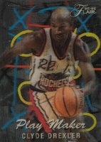1995 Flair Play Makers #1 Clyde Drexler Basketball Card