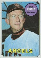 1969 Topps #182 Bill Rigney Baseball Card