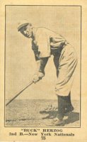1917 Collins-McCarthy #75 Buck Herzog Baseball Card