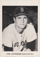 1962 Jay Publishing Photos-Type 2 # Carl Yastrzemski Pose to Chest,Boston Uniform Baseball Card