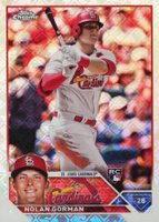 2023 Topps Chrome Logofractor Edition #192 Nolan Gorman Baseball Card