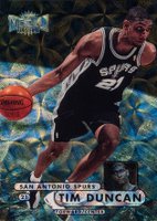1997 Metal Universe Championship #72 Tim Duncan Precious Metal Gems Basketball Card