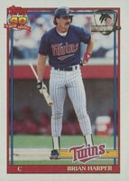 1991 Topps Desert Shield #554 Brian Harper Baseball Card