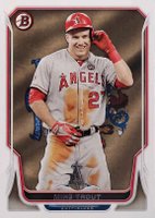 2014 Bowman #168 Mike Trout State and Hometown Baseball Card