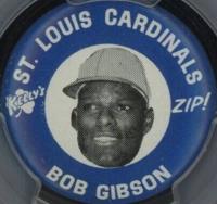 1969 Kelly's Potato Chips Pins # Bob Gibson Baseball Card