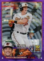 2023 Topps Chrome #1 Adley Rutschman Purple Sonar Refractor Baseball Card
