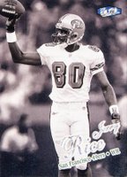 1998 Ultra #58P Jerry Rice Platinum Medallion Football Card
