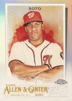 2020 Topps Allen & Ginter Chrome #28 Juan Soto Refractor Baseball Card