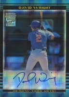 2002 Bowman Chrome #385 David Wright Xfractor Baseball Card