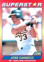 1992 Score Superstar #67 Jose Canseco Baseball Card