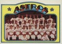 1972 Topps #282 Astros Team Baseball Card