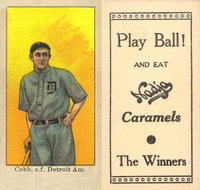 1909 Nadja Caramel # Ty Cobb Baseball Card