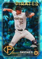 2024 Topps Chrome Update #USC27 Paul Skenes Aqua/Blue Lava Lamp Baseball Card
