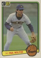 1983 Donruss #484 Paul Molitor Baseball Card