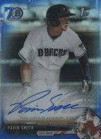 2017 Bowman Draft Chrome Draft Picks Autographs  #CDAPS Pavin Smith Bowman 70th Baseball Card